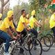 Bicycle rally on the occasion of World Bicycle Day today