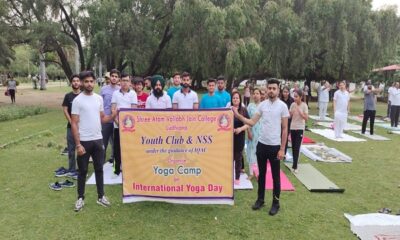 Yoga Camp organized by Shri Atam Vallabh Jain College to celebrate International Yoga Day