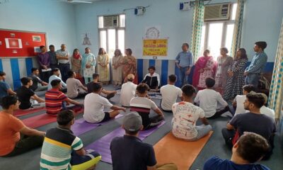 International Yoga Day was celebrated at Arya College