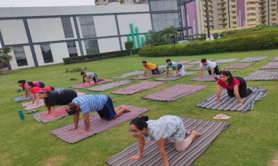 Awareness-raising yoga sessions on the importance of yoga conducted by Hero Homes