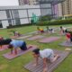 Awareness-raising yoga sessions on the importance of yoga conducted by Hero Homes