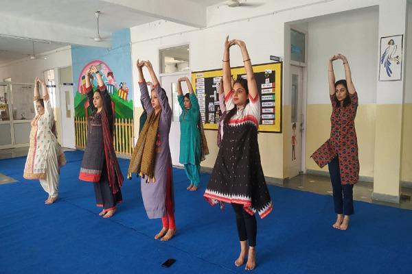 Yoga Day organized at Drishti School