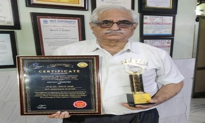 Dr. Inderjit Singh honored with the title of Best Acupuncturist of Punjab