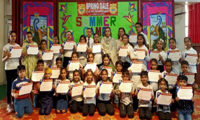 Summer camp full of artistic activities ended at Spring Dale School