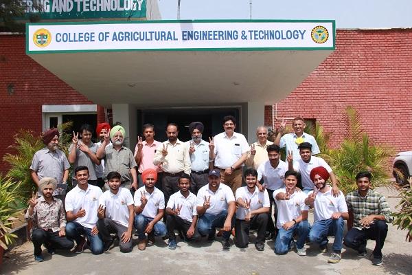 P.A.U. The young agricultural engineers of India got the second place at the national level