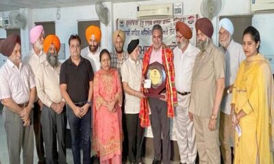 Mota Singh Sarai, Director, European Punjabi Society, honored in Ludhiana