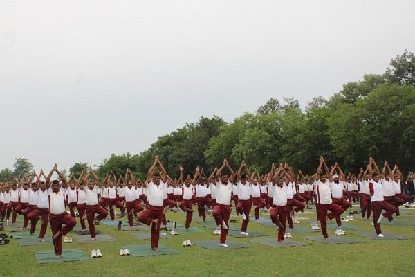 8th International Yoga Day celebrated by Vajra Corps