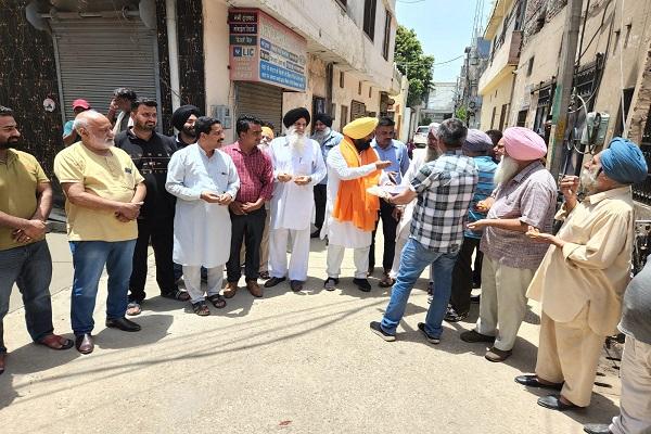 MLA Sidhu inaugurates construction work of streets in Ward No. 34
