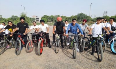 Bicycle rally organized by MGM Public School