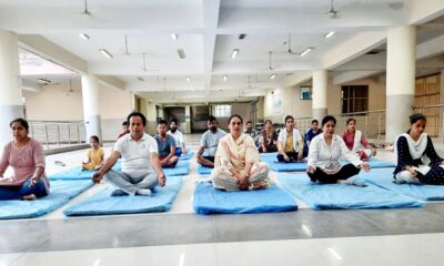 International Yoga Day celebrated at Civil Hospital