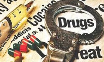 An arrest along with drug paraphernalia in Khanna
