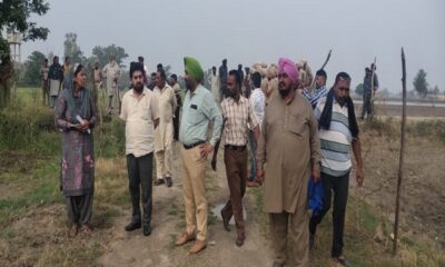Panchayat Department cleared about 15 acres of land in village Valipur