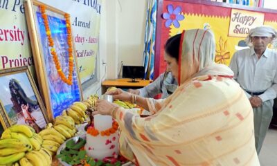 Worship of Lord Shiva on the first Monday of the month of Sawan at Springdale School