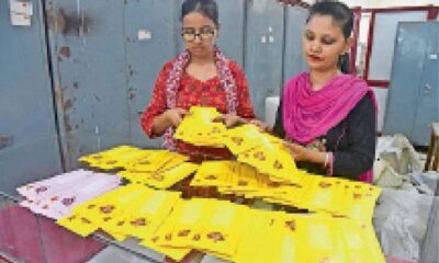 The postal department arranged to send the rakhis in waterproof envelopes