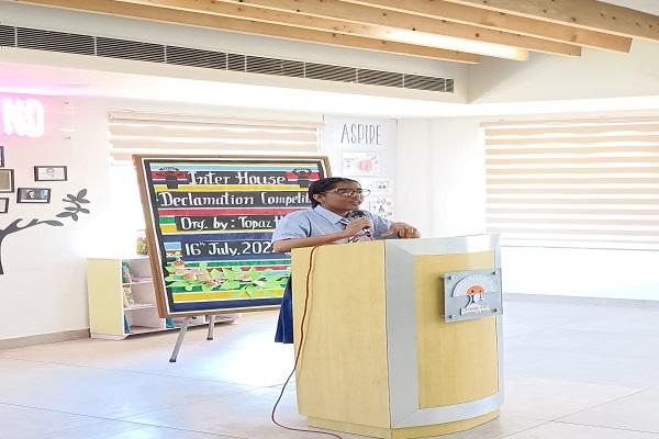 Organized inter house speech competition in Drishti School