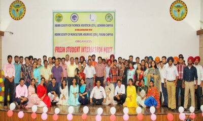 P.A.U. A meeting of the newly admitted students in the Agricultural Engineering College of Punjab