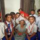 Students visited meditation center and old age home