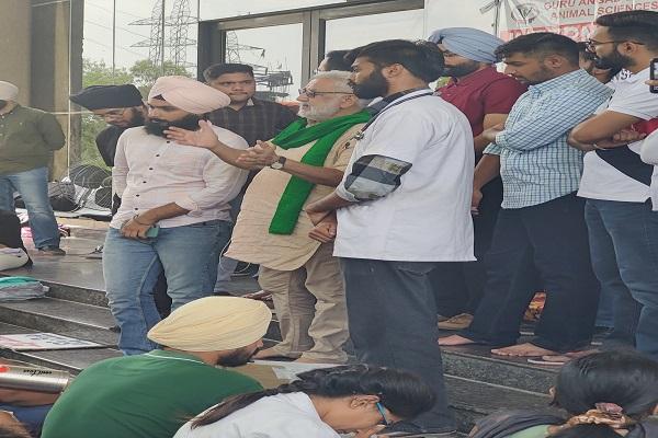 Revolutionary Farmers Union Punjab supported the struggle of GADVASU students