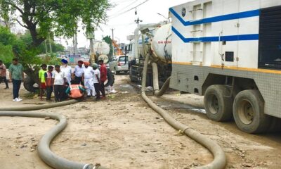 Cleaning work going on through 'Super Section Machine' due to the efforts of Bibi Manukke