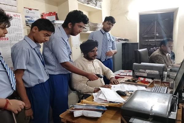 Drishti school students visited the post office
