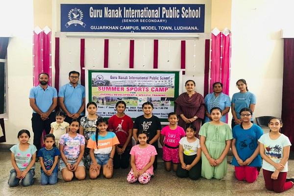 Summer Sports Camp organized by Guru Nanak International Public School