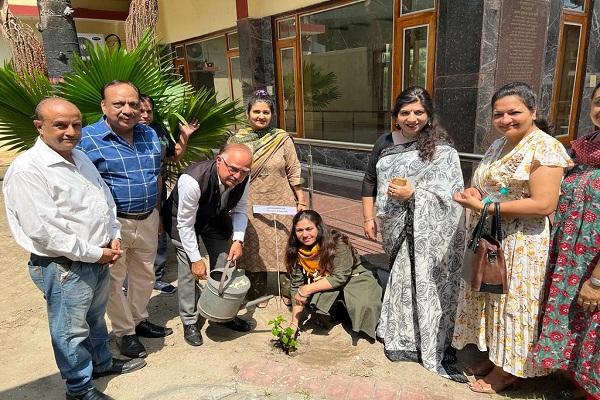 Tree planting campaign conducted at Devaki Devi Jain College for environment conservation