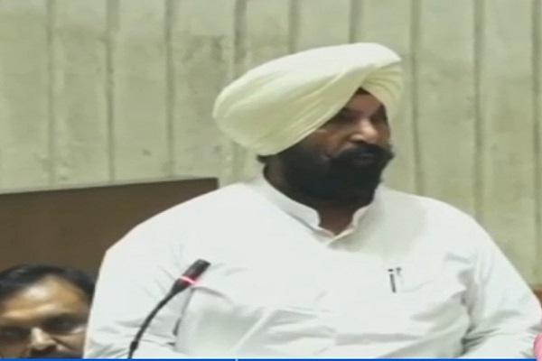 MLA Sidhu talks about treatment of drug addicted youth in Vidhan Sabha