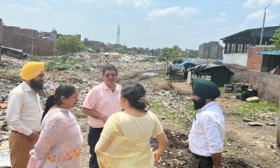 MLA Chhina inspected the garbage dump along with the corporation officials