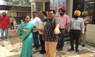 Deputy Commissioner along with MLA Baga visited the Aam Aadmi Clinic under construction