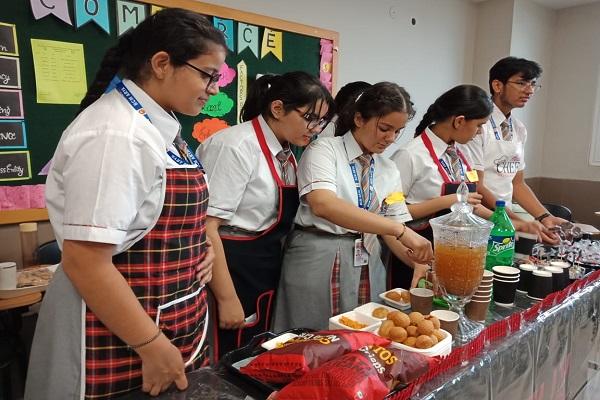 Entrepreneurship stall activity conducted at BCM Arya International School