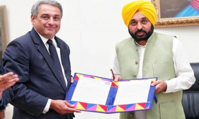 The Chief Minister handed over the land allotment letter to Tata Steel Group to set up the first plant at a cost of Rs 2600 crore in Ludhiana.