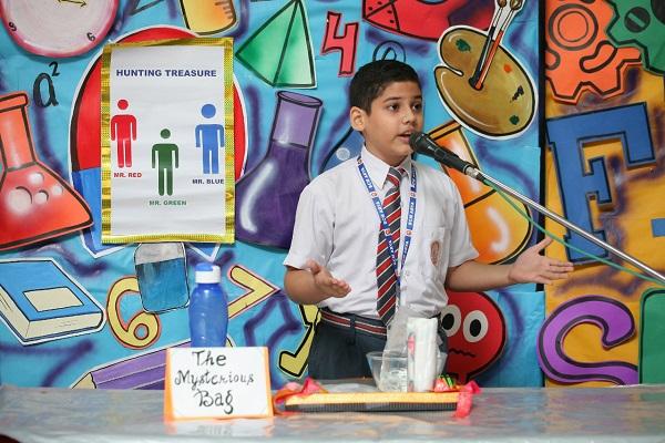 Students performed science and math experiments