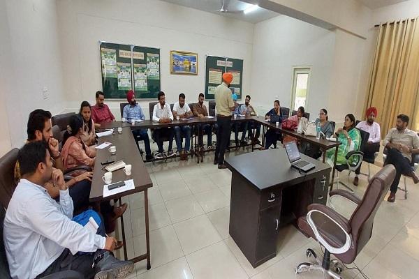 PAU A training course was held on the use of drip irrigation and poly houses in