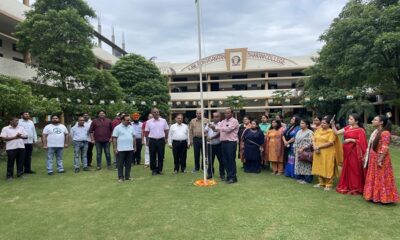 Kamala Lohtia hoisted the flag at Sanatan Dharma College on Independence Day