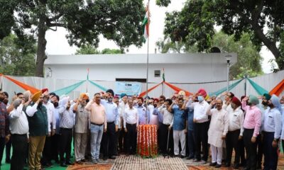 34 industry associations together hoisted the national flag at the MSME Development Institute