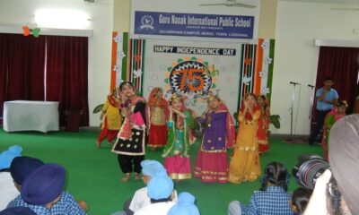 Students of Guru Nanak International School celebrated Independence Day with enthusiasm