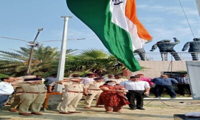 100 feet high national flag hoisted on Jagraon Bridge by Deputy Commissioner