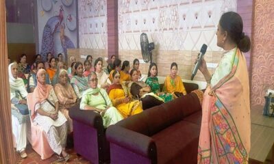 The monthly program of the women's wing of Kisan Club was held in village Ayali Khurd