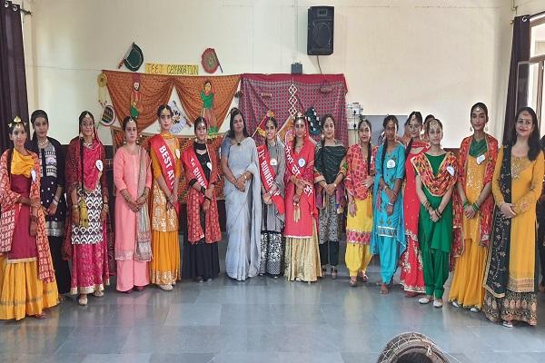 Teej festival celebrated in Guru Gobind Singh Public School