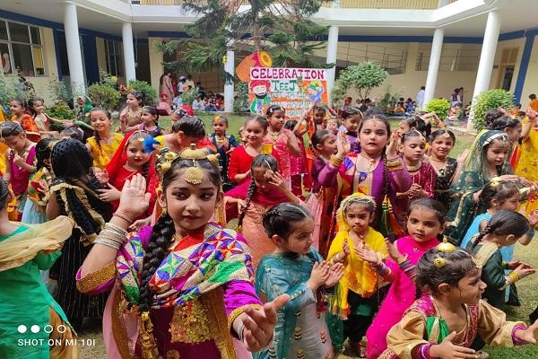 Teej festival was celebrated in MGM Public School