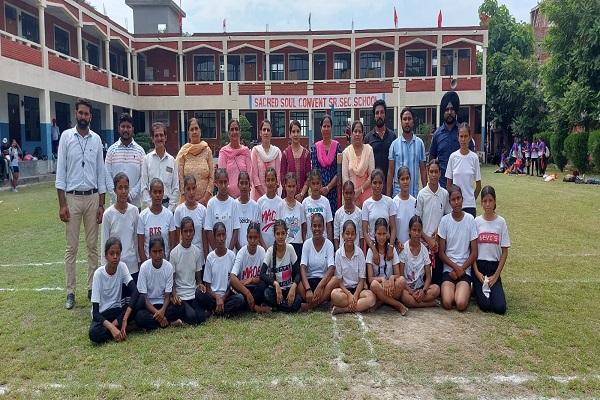 Kho-Kho competition and volleyball tournament organized at Sacred Soul Convent School