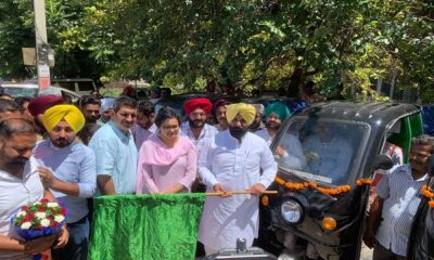 E-rickshaws were flagged off to pick up garbage from ward number 41