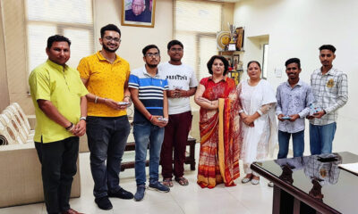 On the occasion of Shri Krishna Janmashtami festival, speech competition was conducted in Arya College