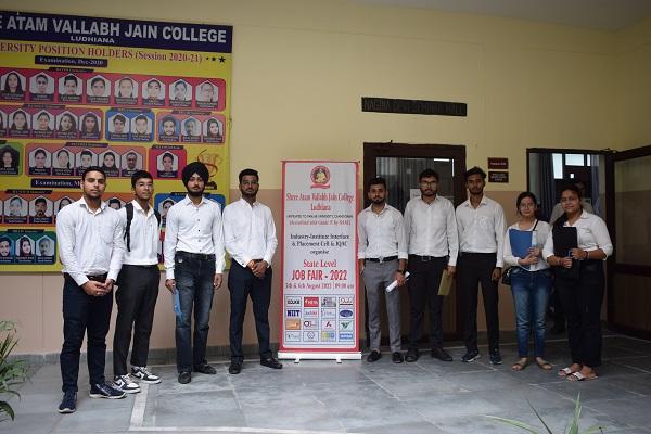 A two-day "Job Fair" organized at Sri Atam Vallabh Jain College.