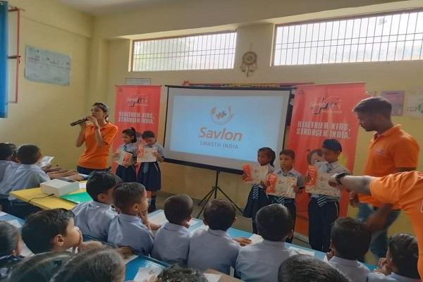 Hygiene program organized in Indian public school