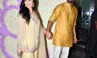 Katrina-Vicky reached Salman's sister Arpita's house for Ganesh Puja, posed holding her husband's hand