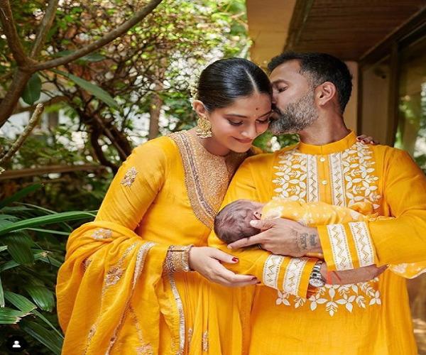 Sonam Kapoor shared the first glimpse of her son, revealed the baby's name