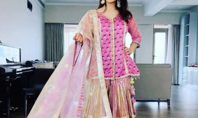 Sunny Leone showed a different look in a traditional dress, posing in a bold style.