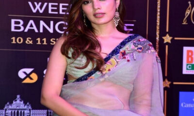 Riya Chakraborty showed her beauty at the SIIMA Awards, she looked amazing in a green saree
