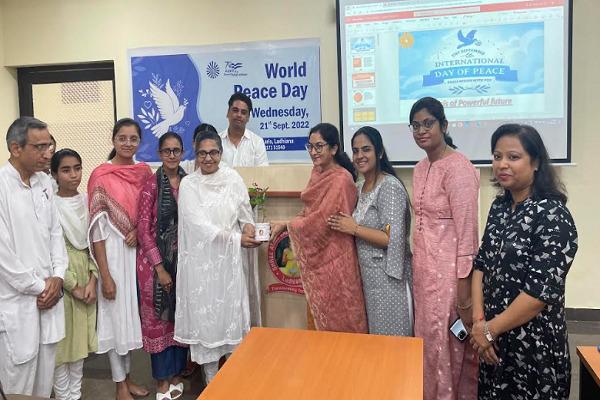 International Peace Day was celebrated in Sri Atam Vallabh Jain College